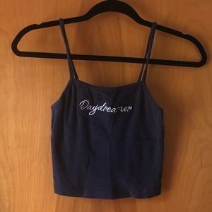Forever21 cropped “daydreamer” top size small.
